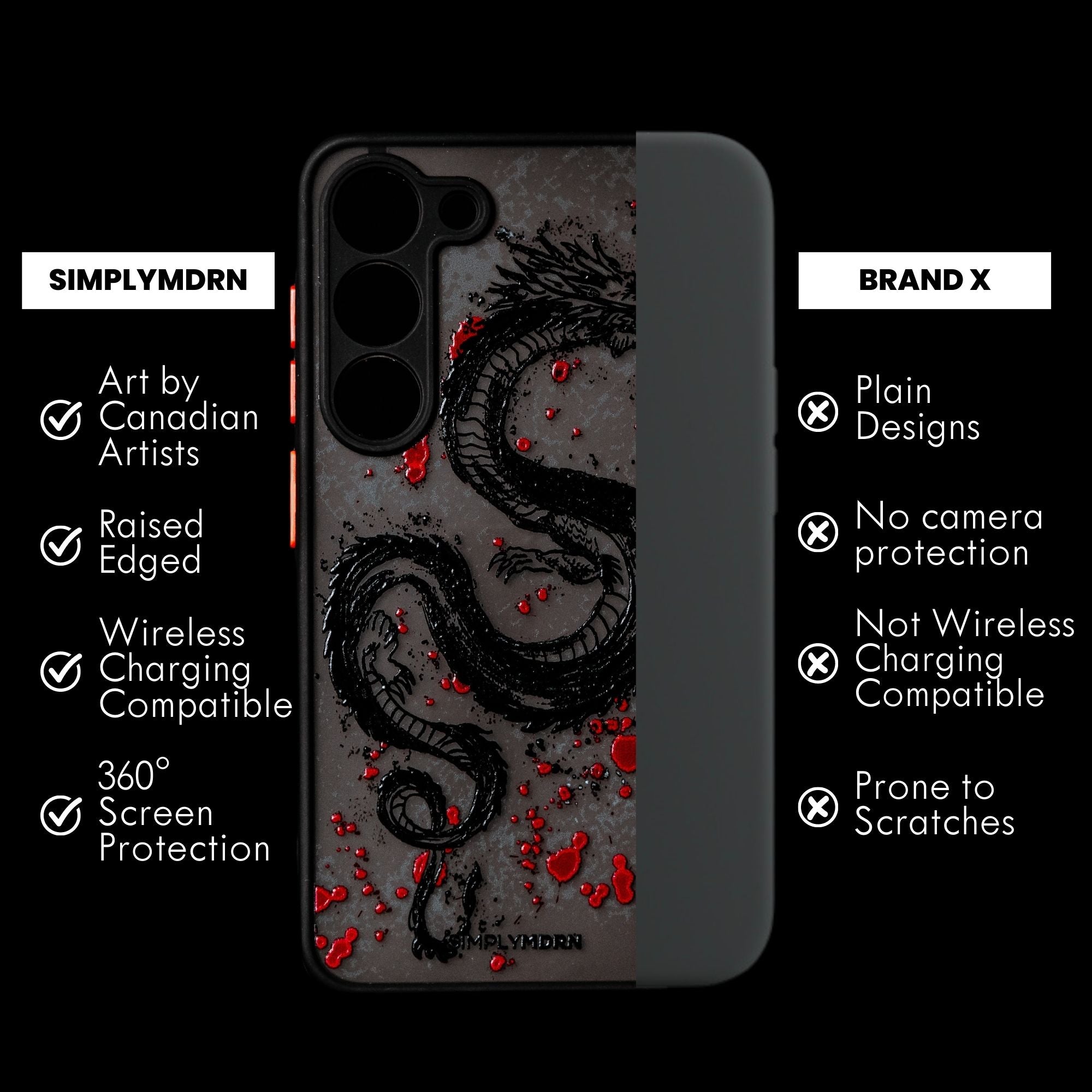 DRAGON X3 tough Android phone case