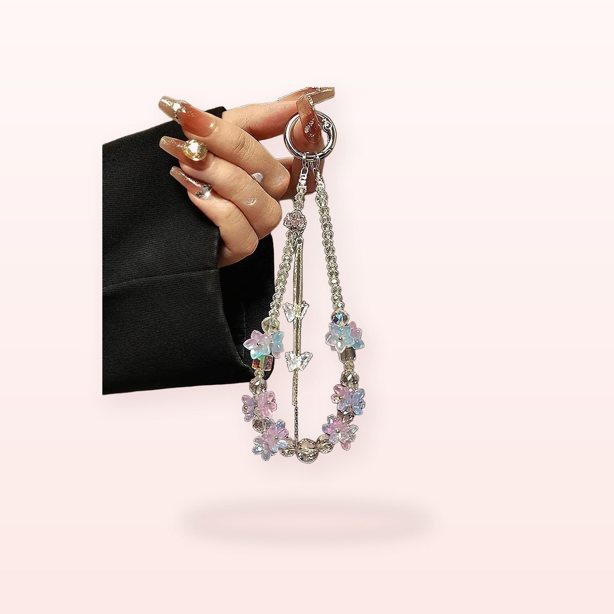 SIMPLYBUBBI Crystal Butterfly Bead Chain - Image 1