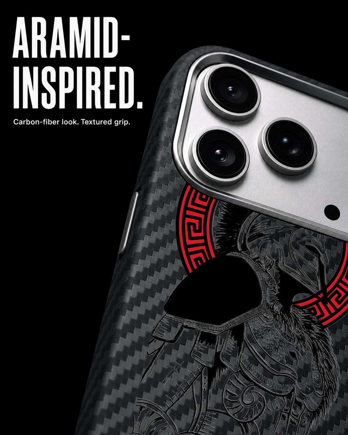 GLADIATOR Carbon S1 iPhone 17 Pro case - product view 4
