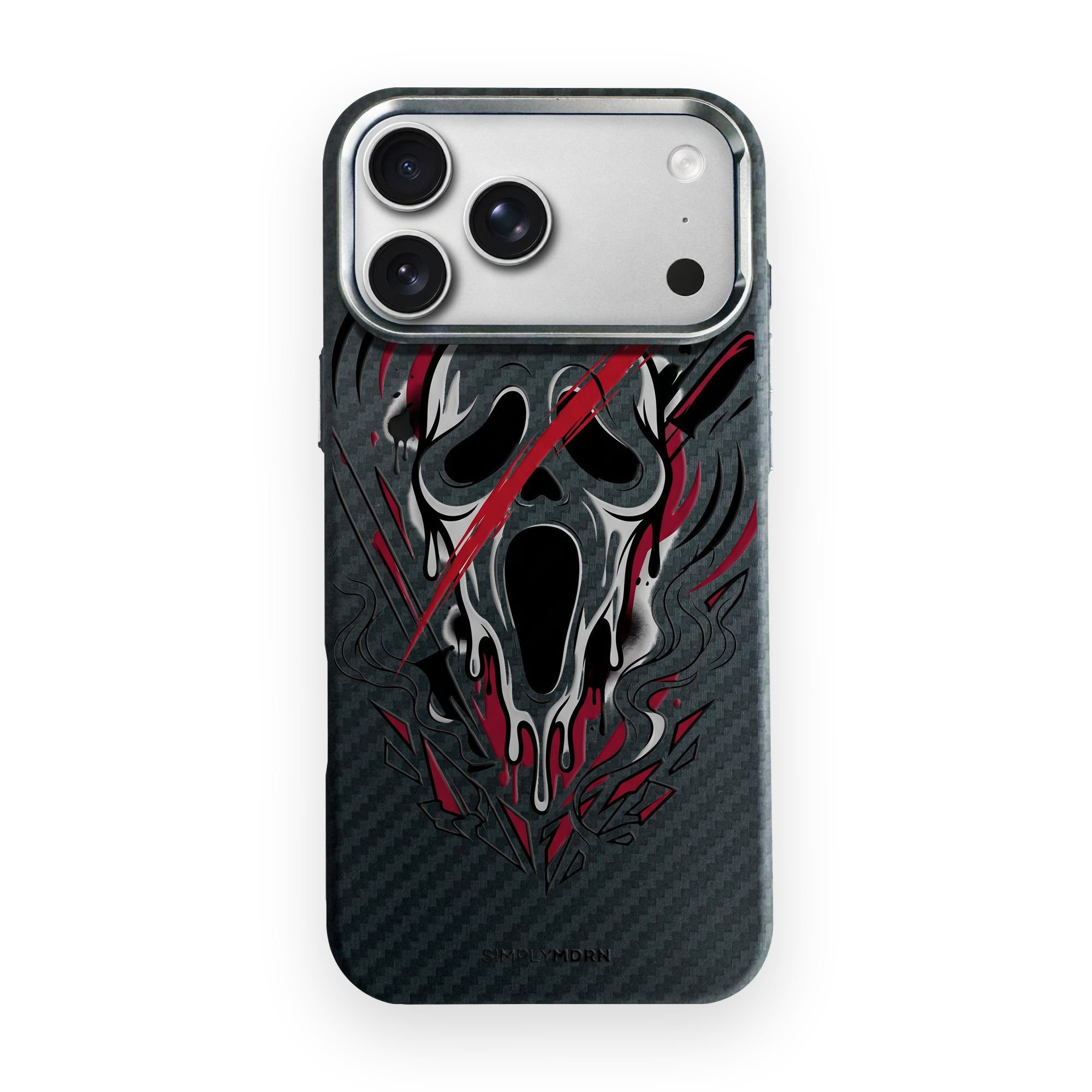 GHOST SLASH Carbon Series (S1) phone case on white background