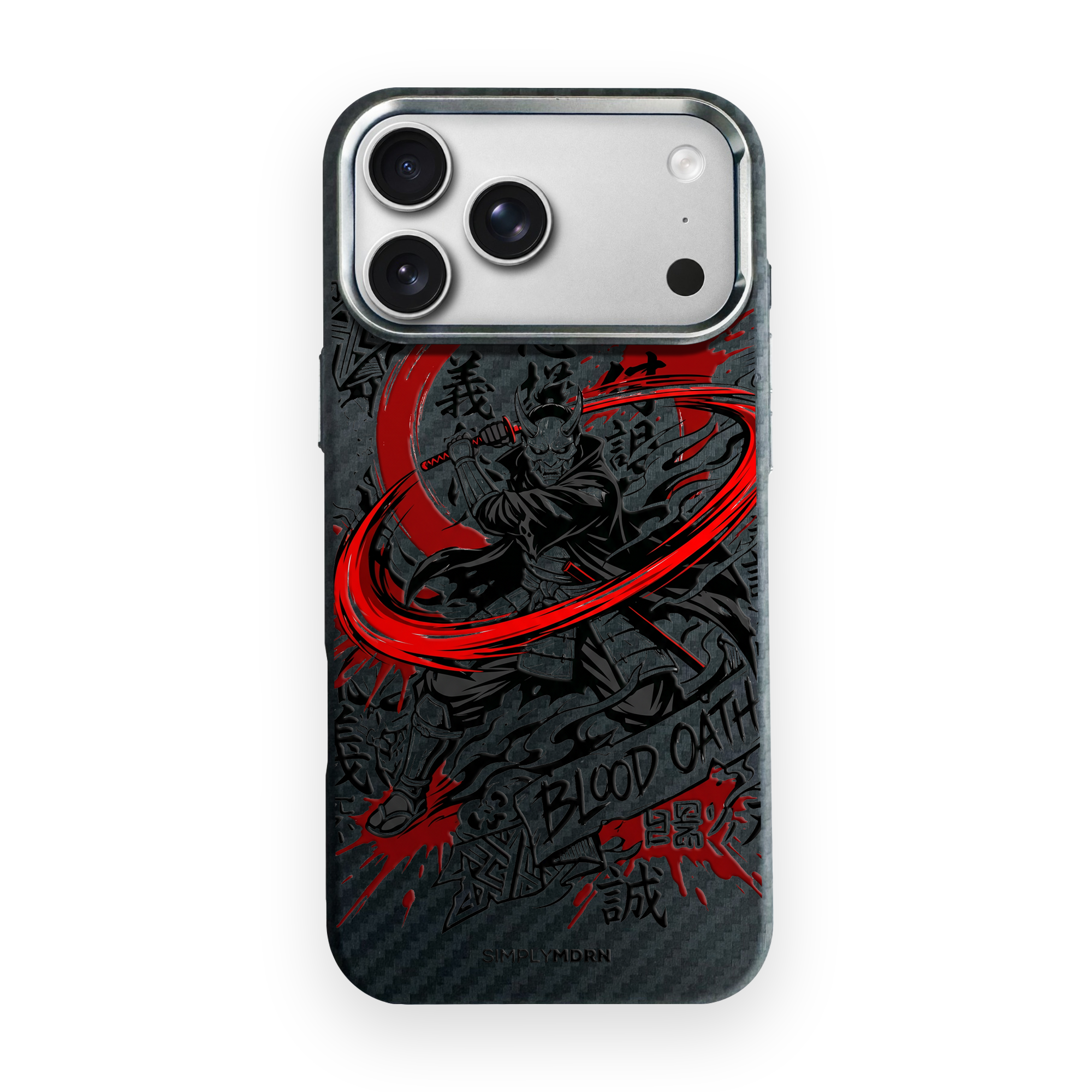 BLOOD OATH Carbon Series (S1) phone case on white background