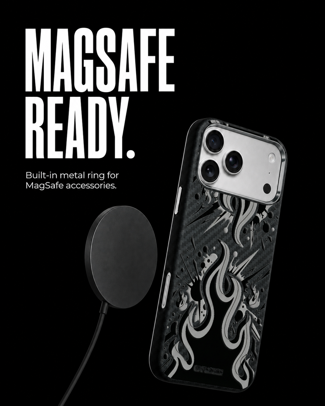 FLAME TRACE Carbon Series (S1) phone case feature image 5