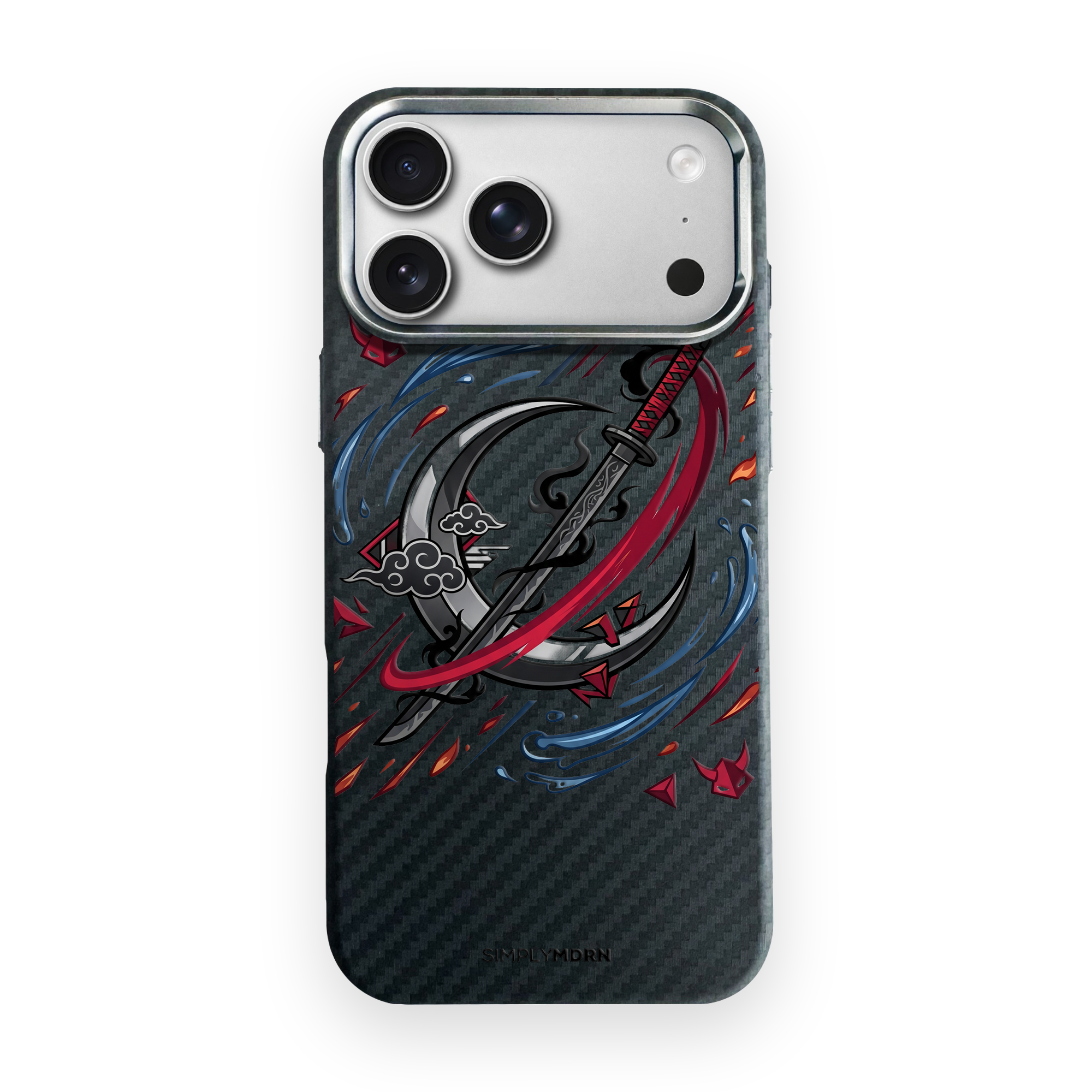 MOON FANG Carbon Series (S1) phone case on white background