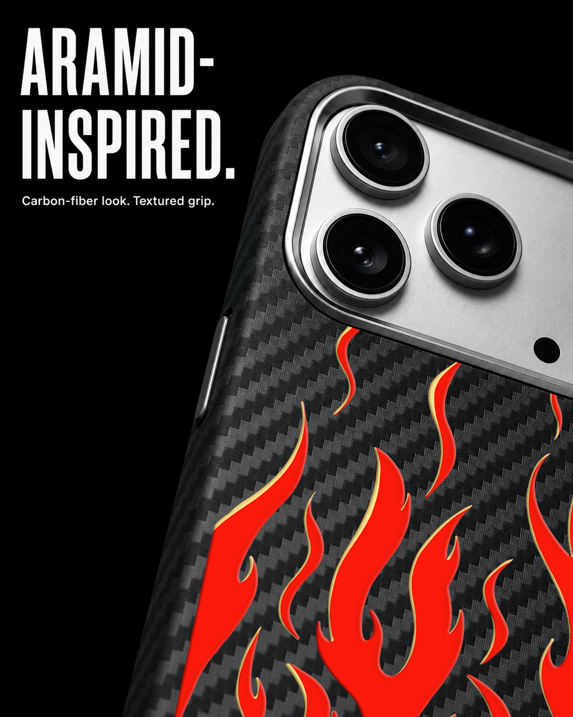FLAMEZ Carbon S1 iPhone 17 Pro case - product view 4