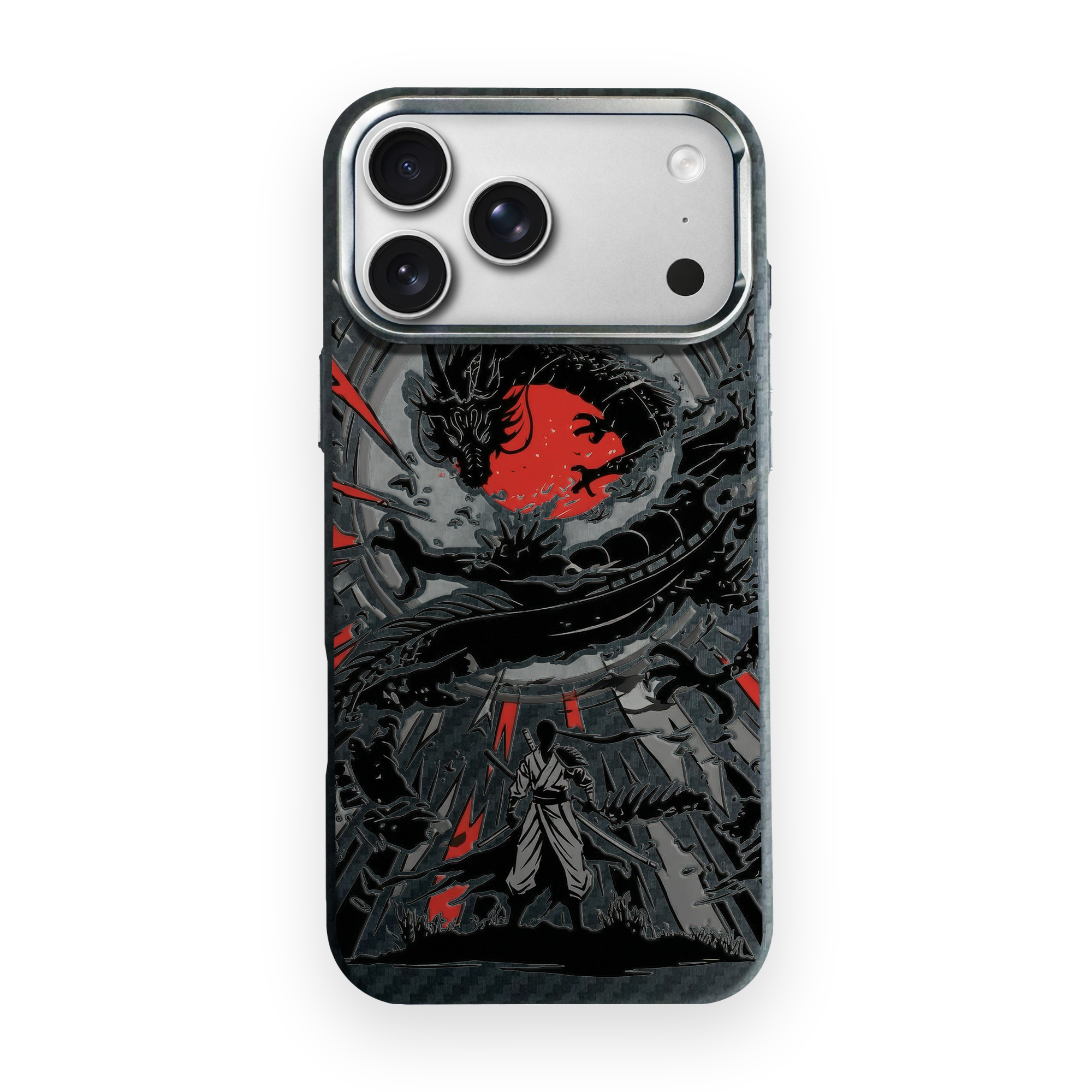 DRAGON SHADOW Carbon Series (S1) phone case on white background