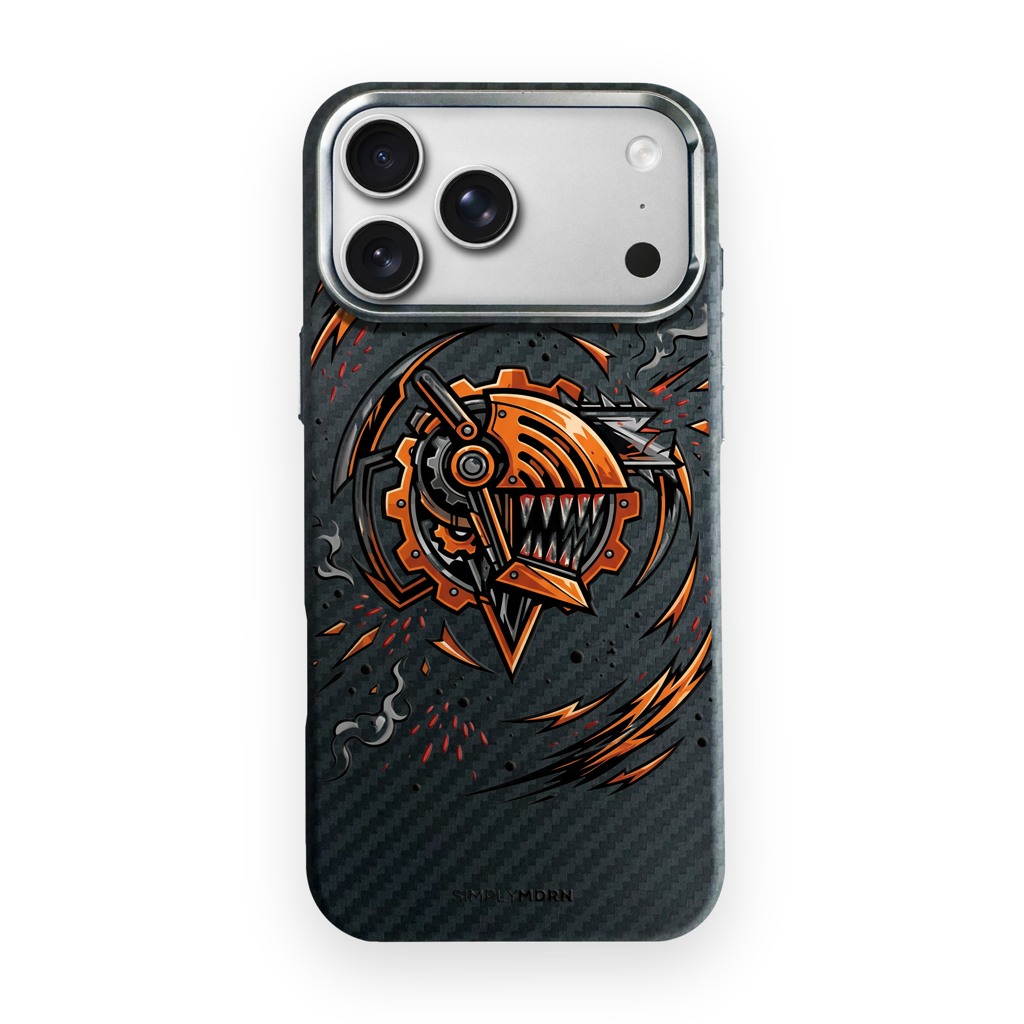 SAW BORNE Carbon Series (S1) phone case on white background