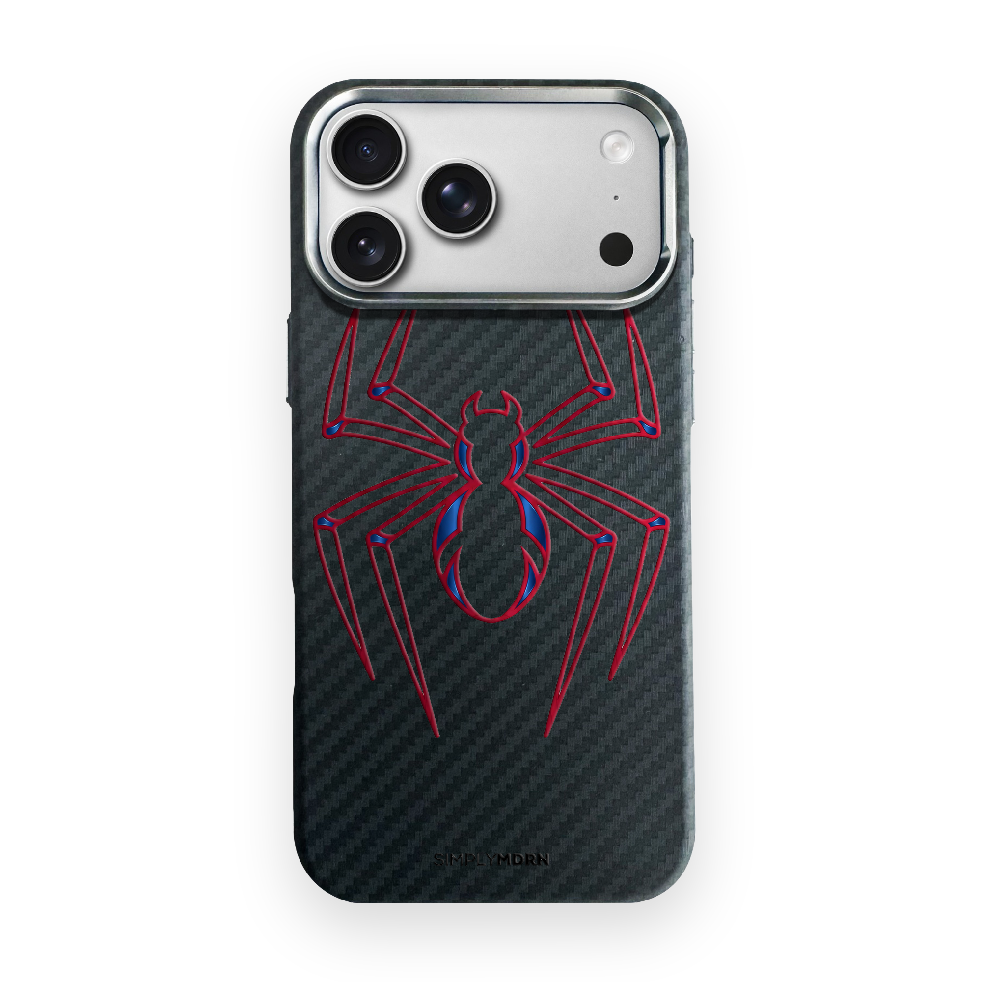 ARACHNID REDLINE SHADOW Carbon Series (S1) phone case on white background