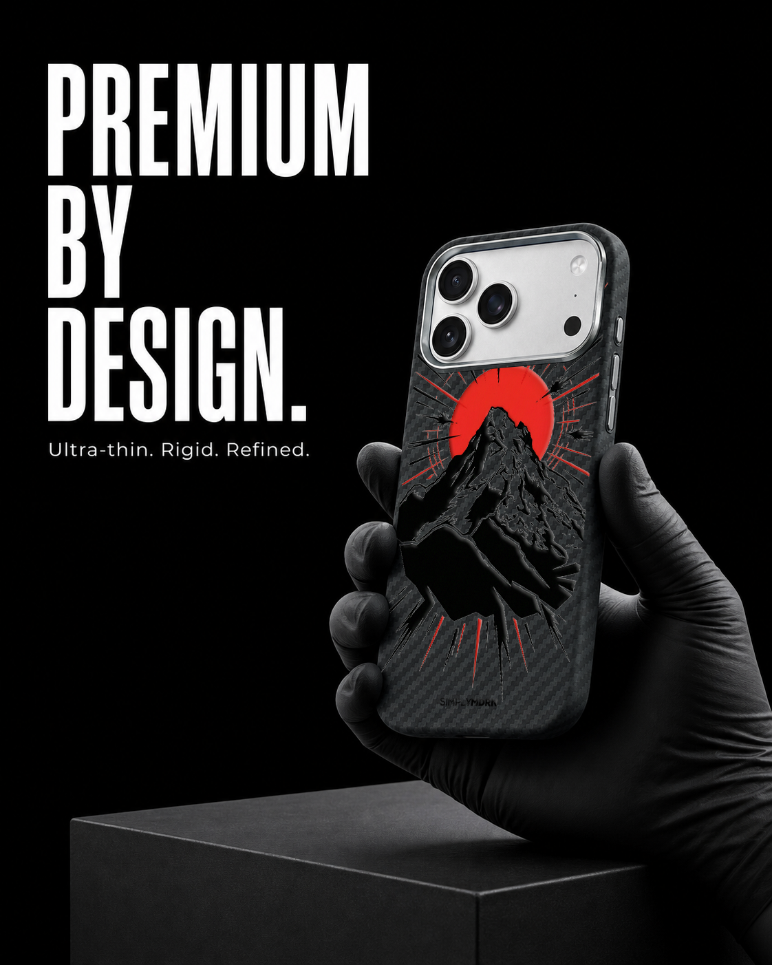 CRIMSON APEX Carbon S1 iPhone 17 Pro case - product view 7