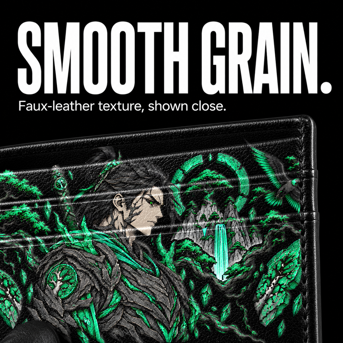 DUSK ANTLER Card Wallet - surface detail