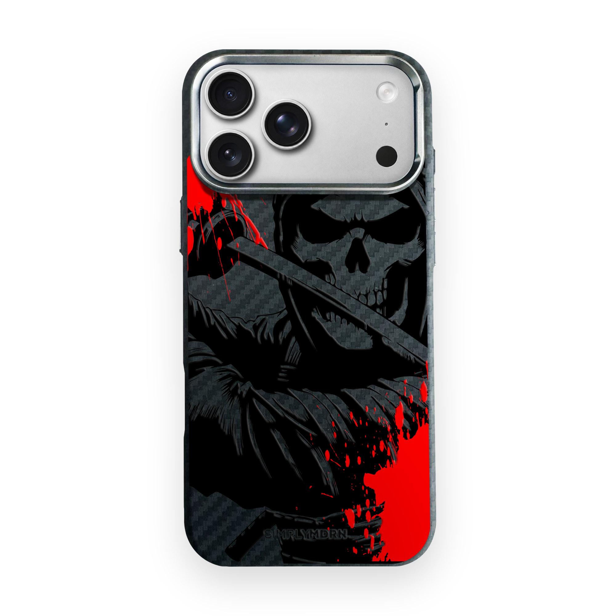 GRIM Carbon Series (S1) phone case on white background