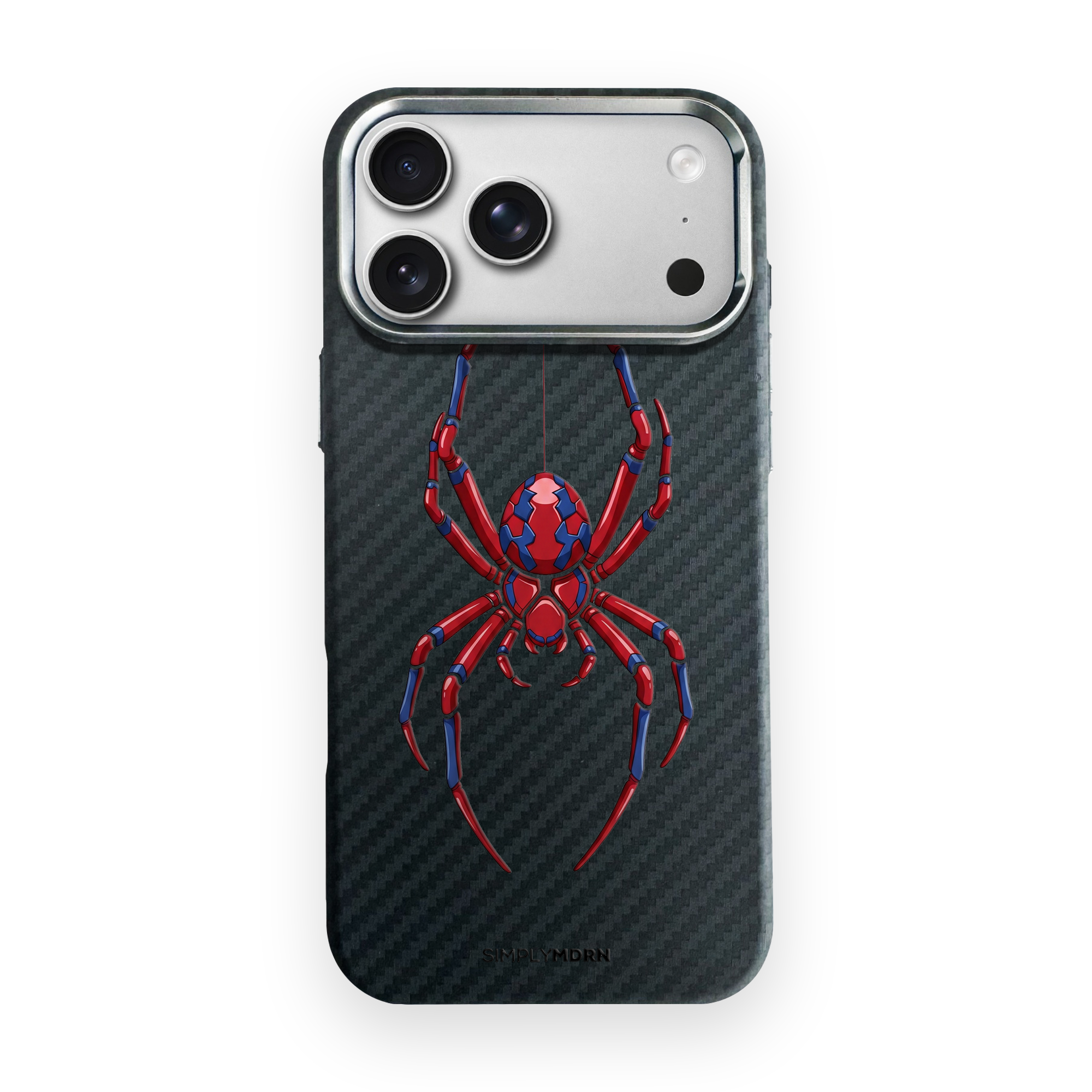 HANGING ARACHNID THREAD Carbon Series (S1) phone case on white background