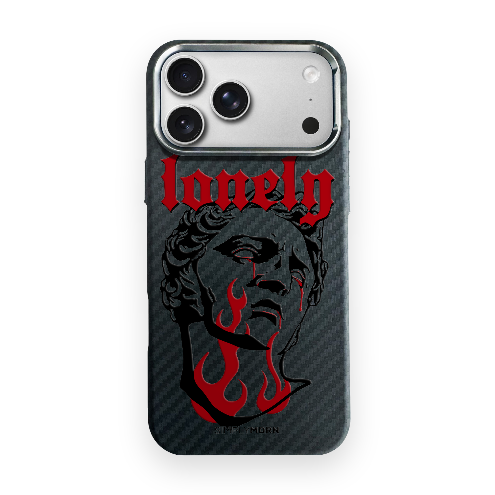 LONELY Carbon Series (S1) phone case on white background