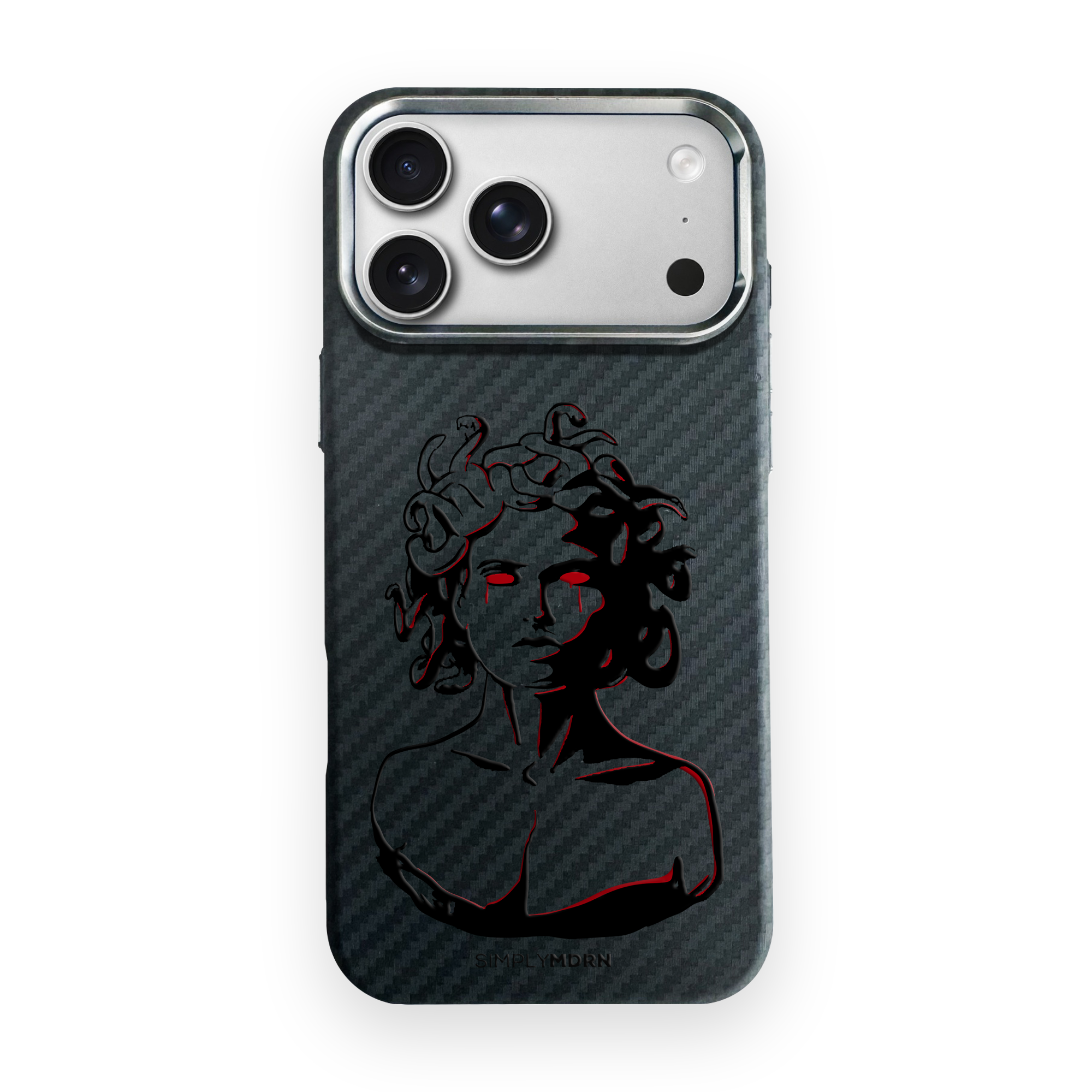 MEDUSA Carbon Series (S1) phone case on white background