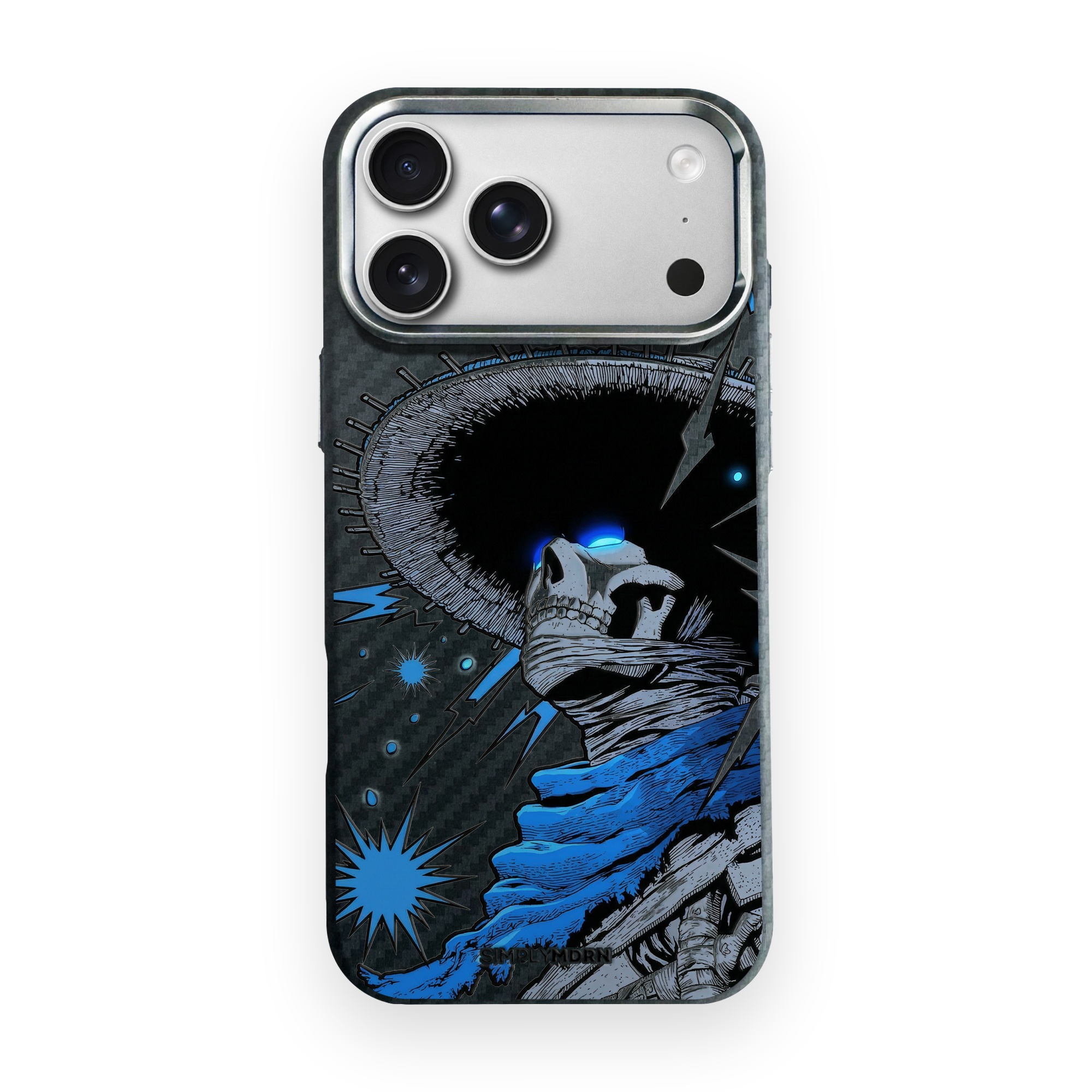 MIDNIGHT PHANTOM Carbon Series (S1) phone case on white background