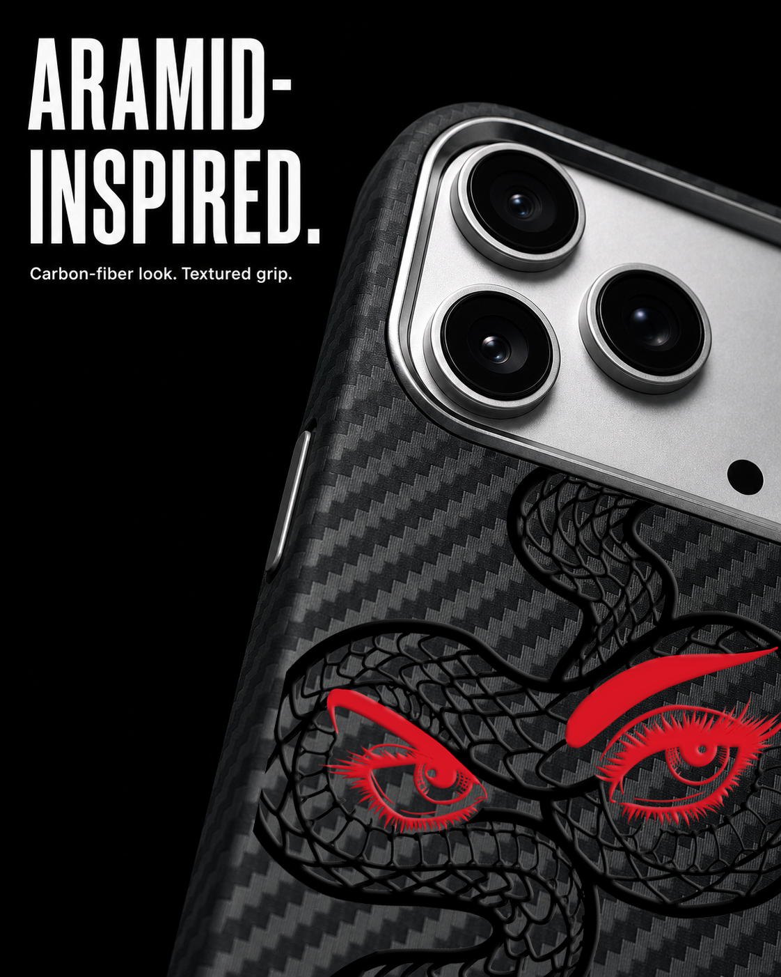 SNAKE EYES Carbon S1 iPhone 17 Pro case - product view 4