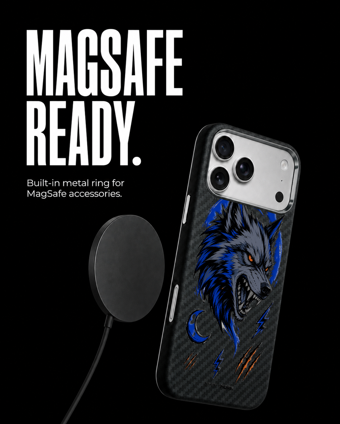 NIGHT HOWL Carbon S1 iPhone 17 Pro case - product view 5