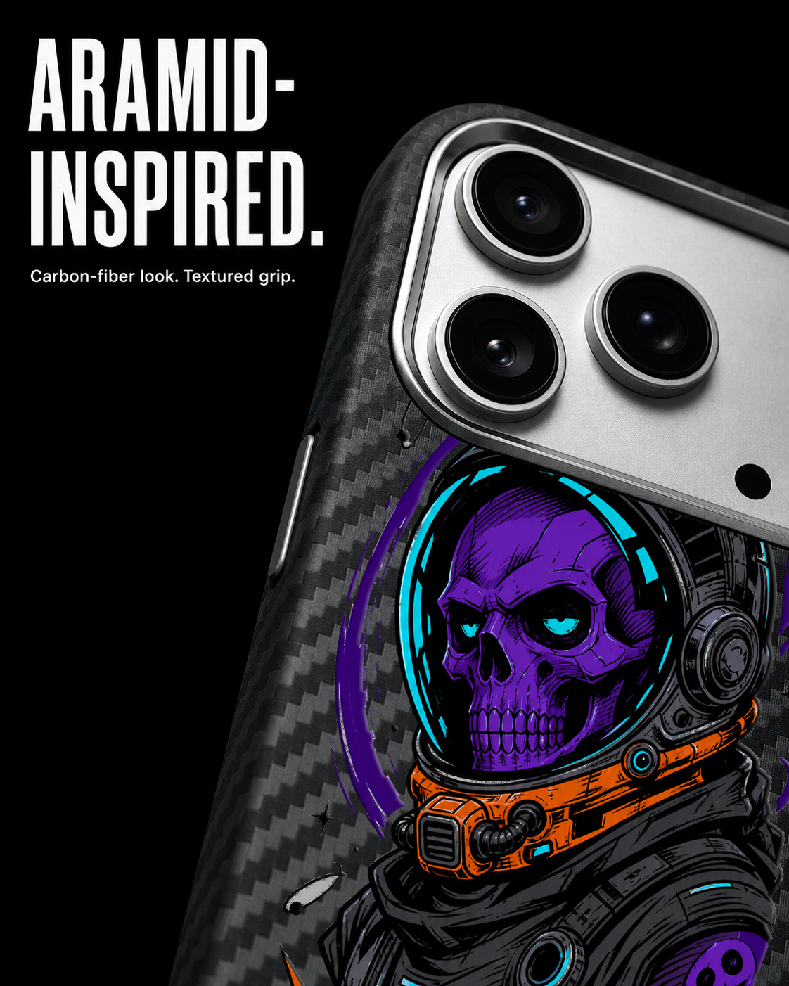 COSMIC OUTLAW Carbon S1 iPhone 17 Pro case - product view 4
