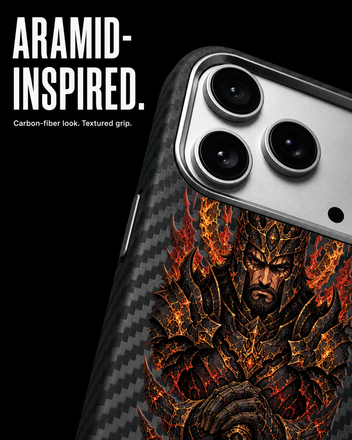 SCORCH KING Carbon S1 iPhone 17 Pro case - product view 4