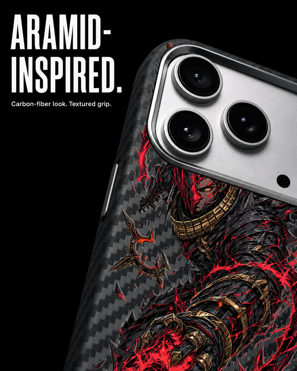 CRIMSON RIFT HUNTER Carbon S1 iPhone 17 Pro case - product view 4