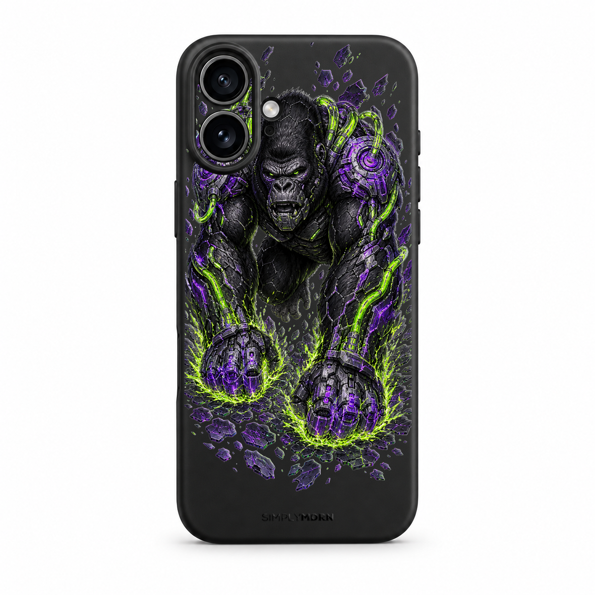 NEON CYBER GORILLA Slim S2 case for iPhone 17