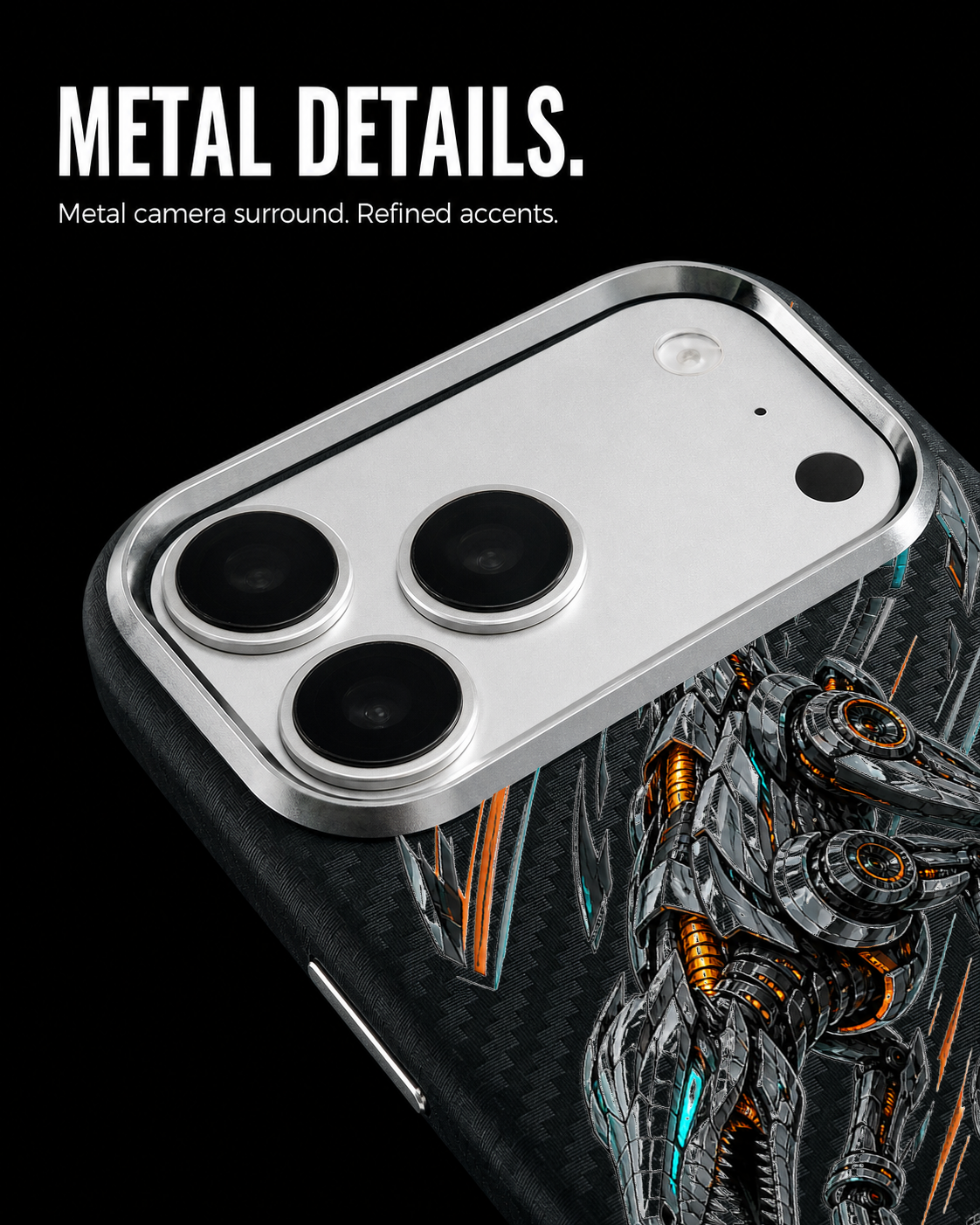 CHROME RAPTOR RACER Carbon S1 iPhone 17 Pro case - product view 6