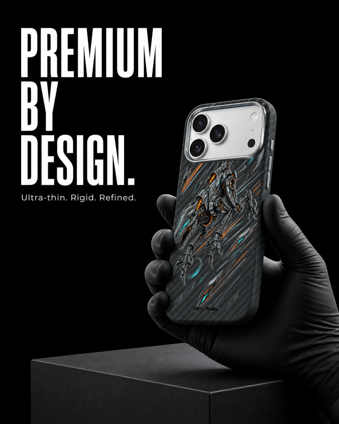 CHROME RAPTOR RACER Carbon S1 iPhone 17 Pro case - product view 7