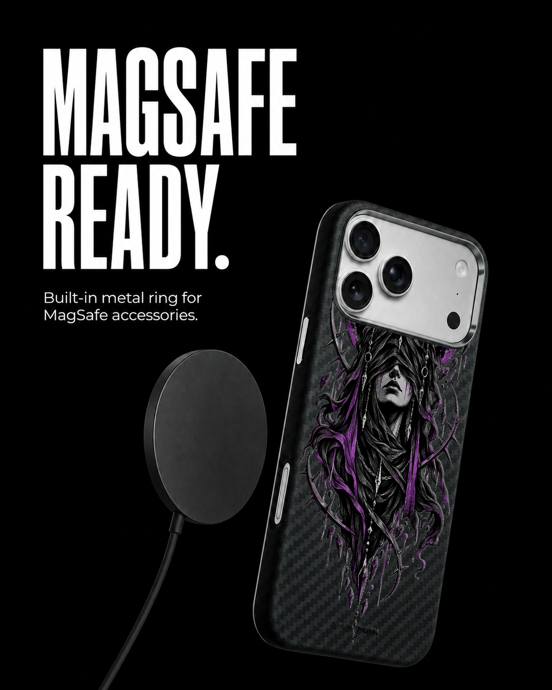 VEILED ORACLE Carbon S1 iPhone 17 Pro case - product view 5
