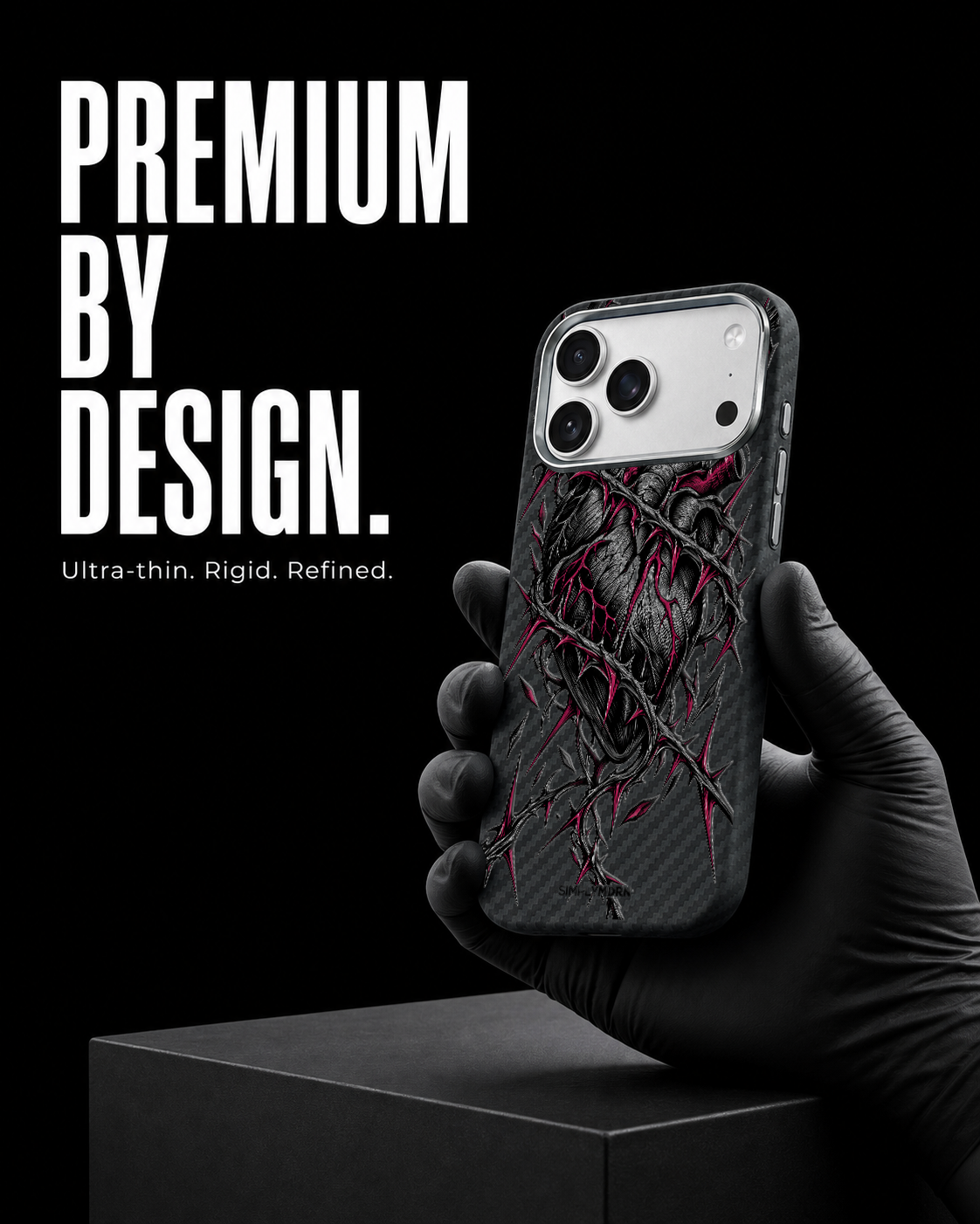 THORN HEART Carbon S1 iPhone 17 Pro case - product view 7