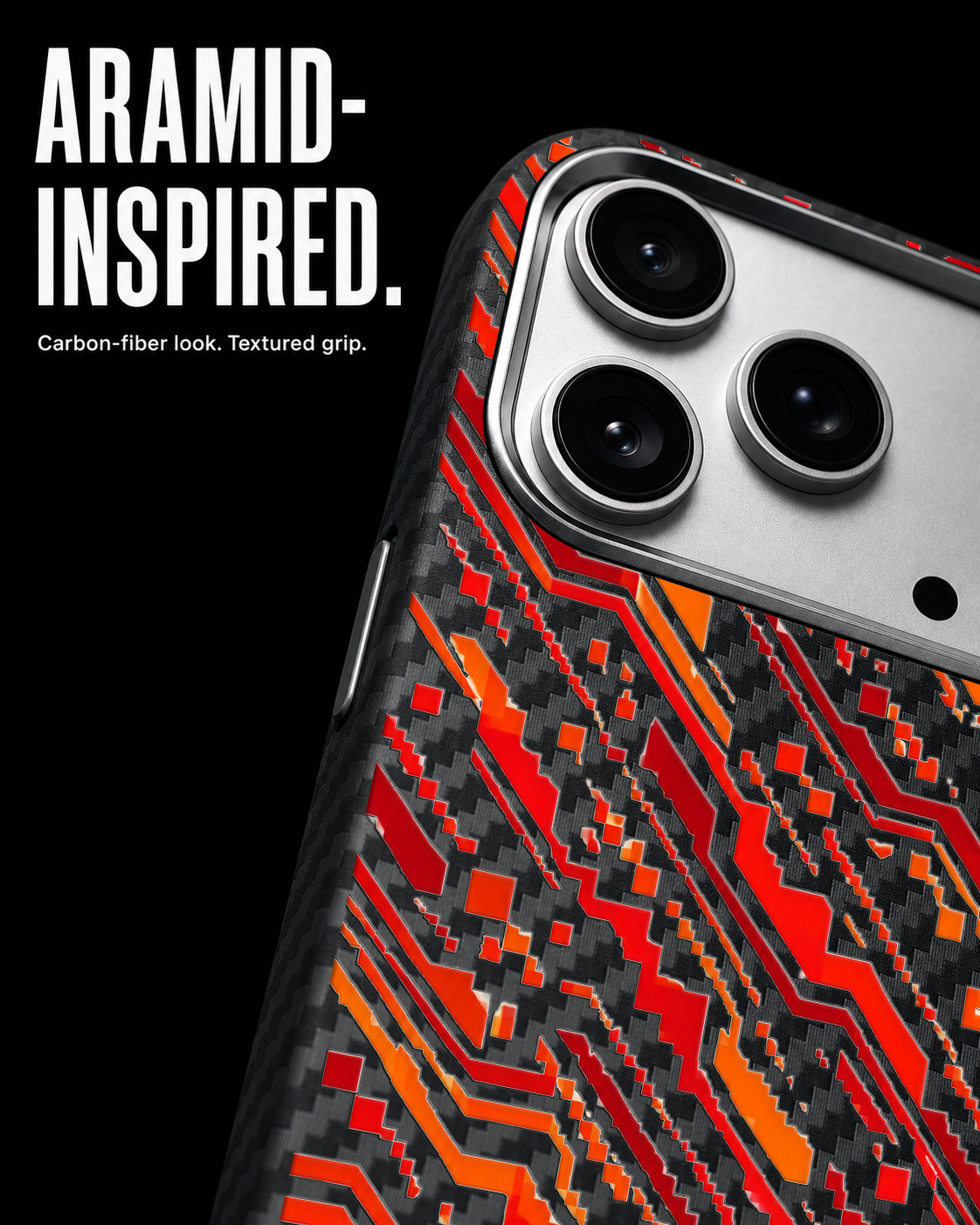 EMBER FORGE Carbon S1 iPhone 17 Pro case - product view 4