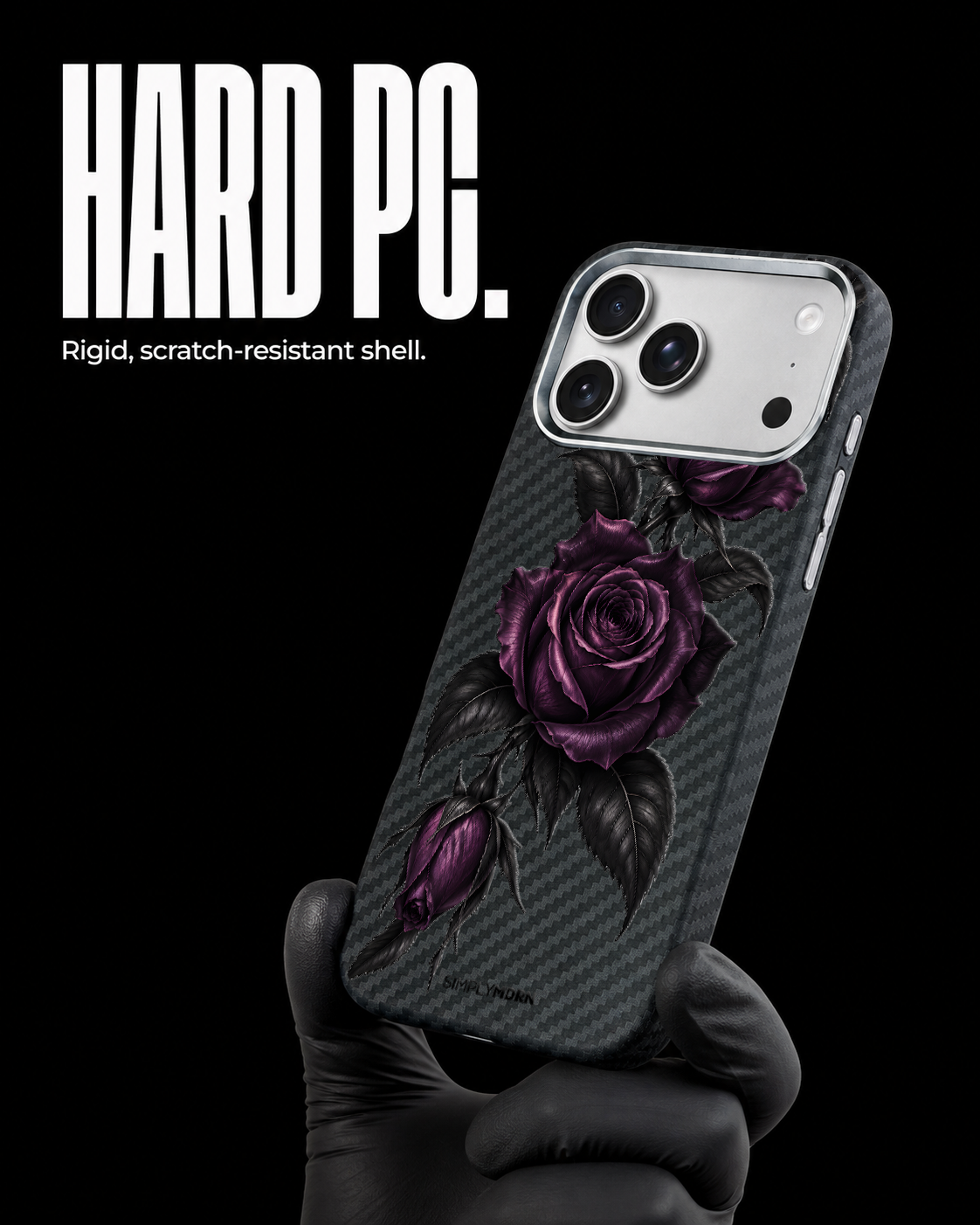 VELORA Carbon S1 iPhone 17 Pro case - product view 3