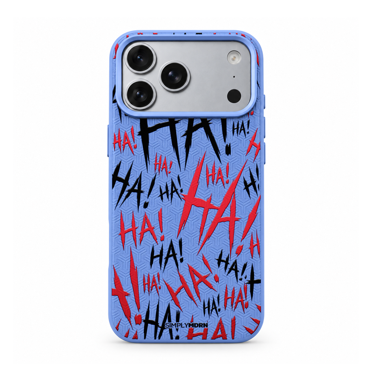 JOKESTER ROSSO LeatherX case in Periwinkle, representative iPhone Pro-style template, view 1