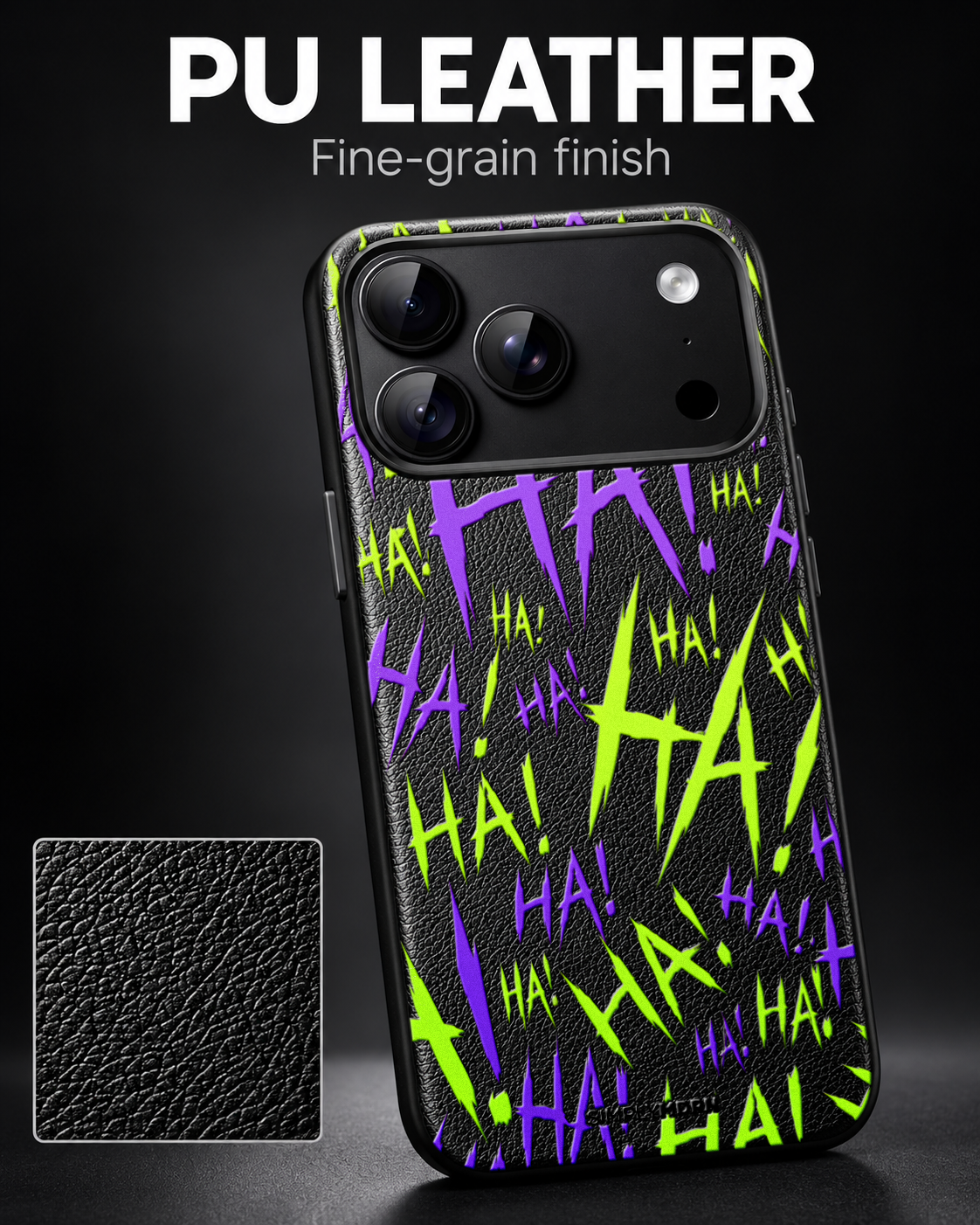 Jokester Chartreuse Grain Series case, representative view 2