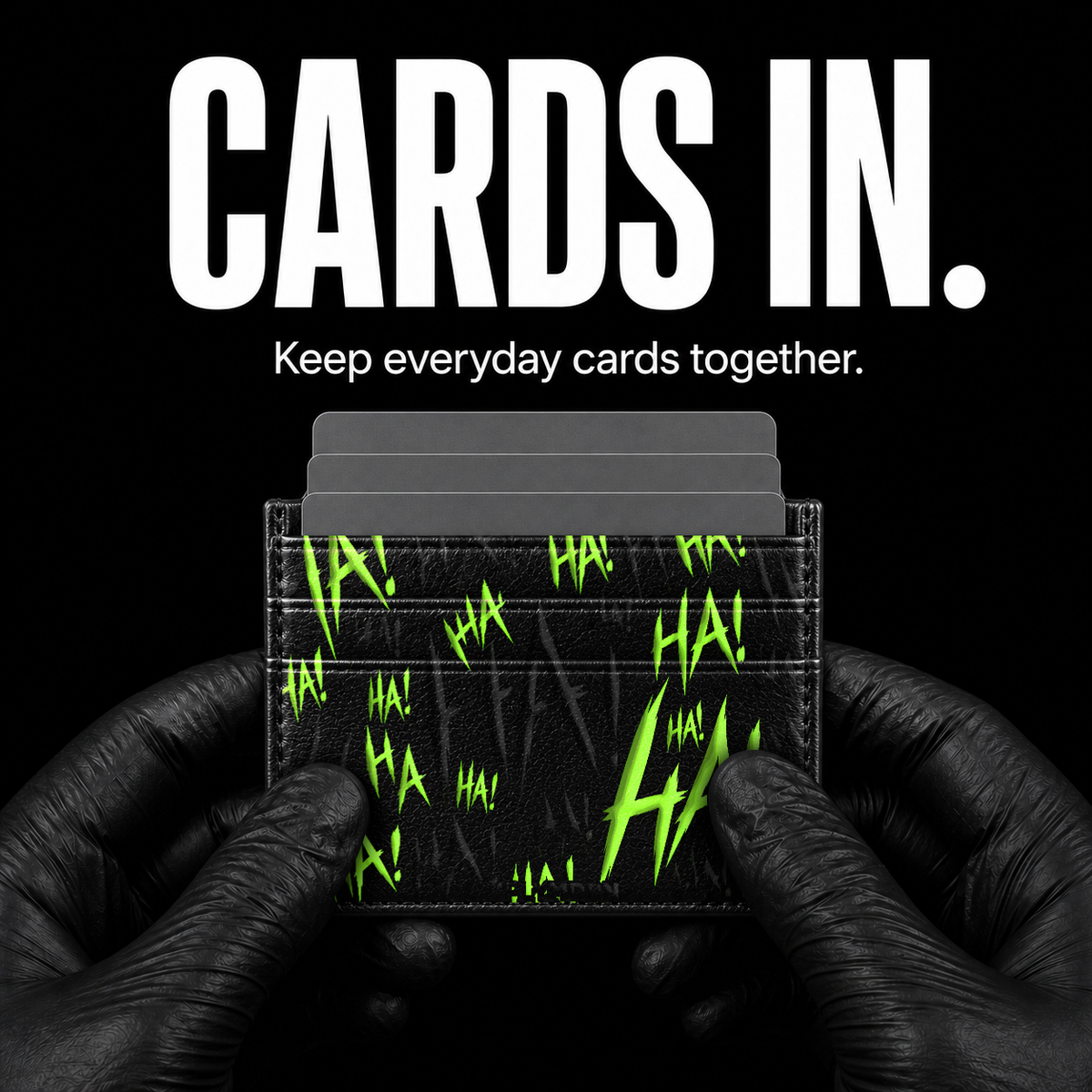 Razor Laugh Card Wallet - card storage