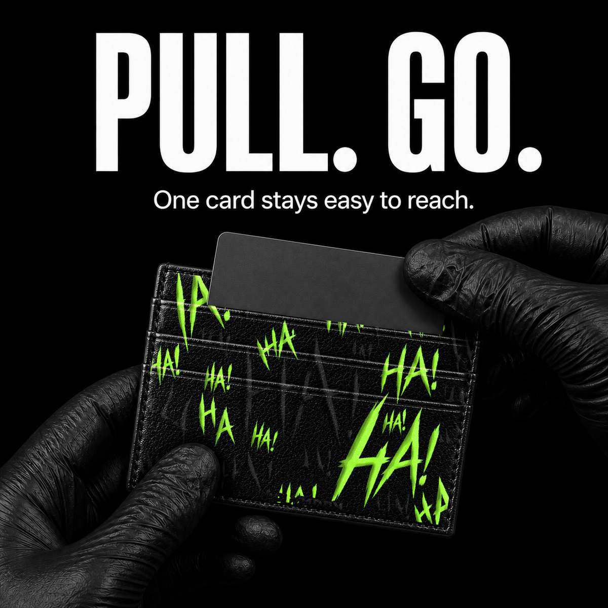 Razor Laugh Card Wallet - card access