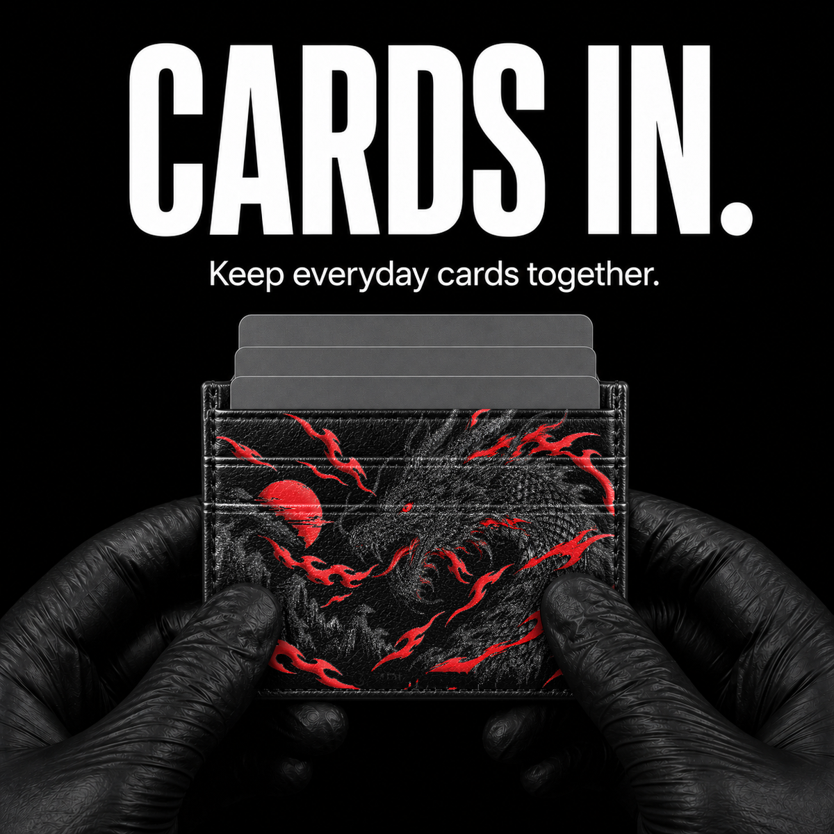 Crimson Talon Card Wallet - card storage