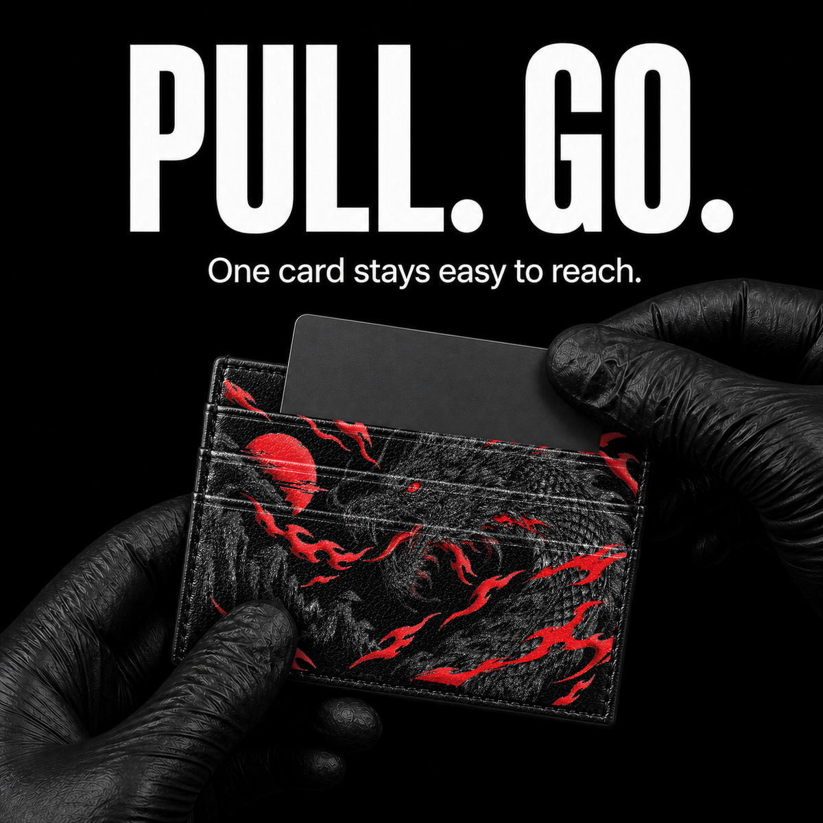 Crimson Talon Card Wallet - card access