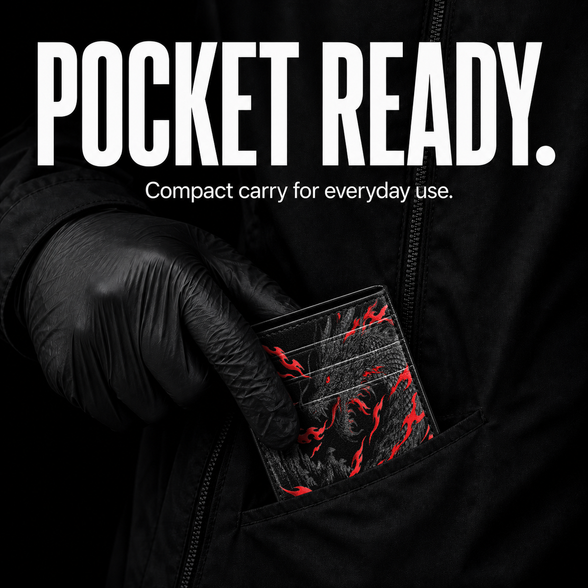 Crimson Talon Card Wallet - pocket carry