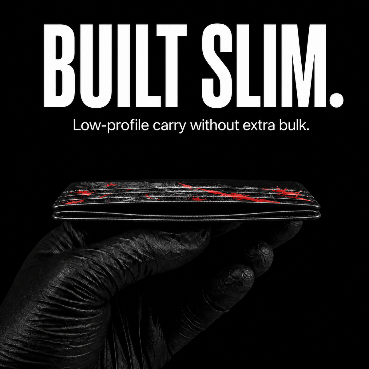 Vermilion Sentry Card Wallet - slim profile