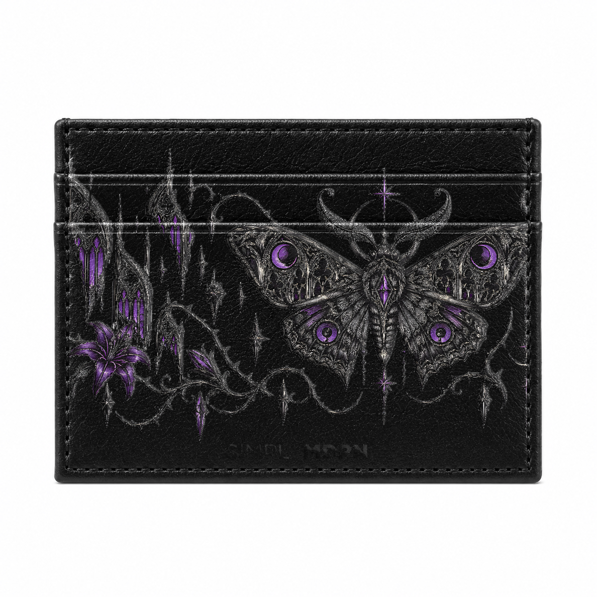 Violet Reliquary Card Wallet - front view