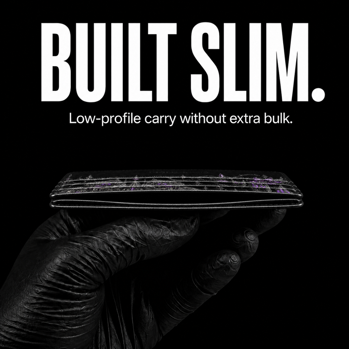Violet Reliquary Card Wallet - slim profile