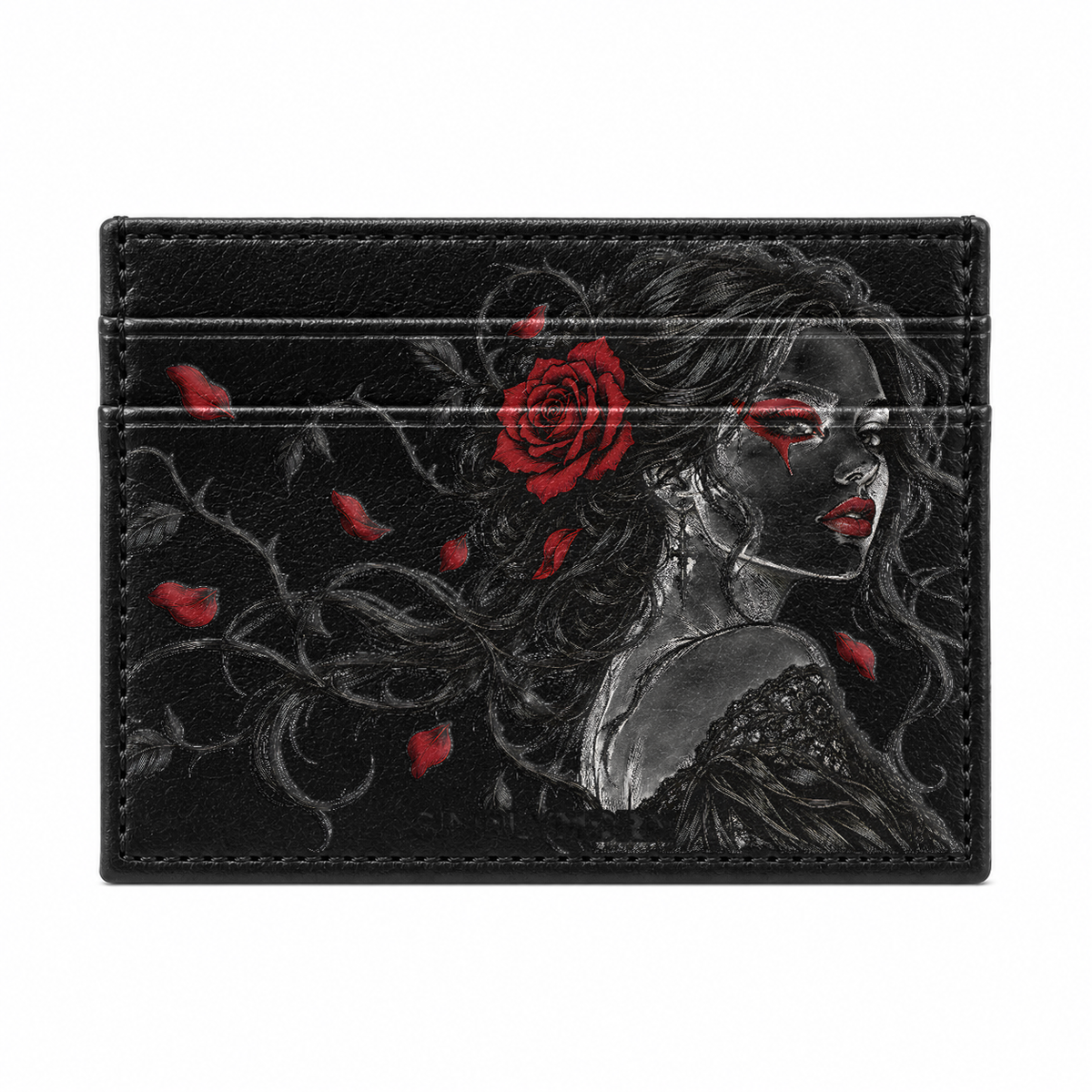 Rose Veil Card Wallet - front view