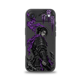 Wisteria Veil samurai artwork on a Black Slim case for iPhone 17 Air, view 1