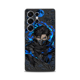 STORM FANG original anime-inspired artwork on Slim S1 Black case, pictured on Samsung S25 Ultra - view 1