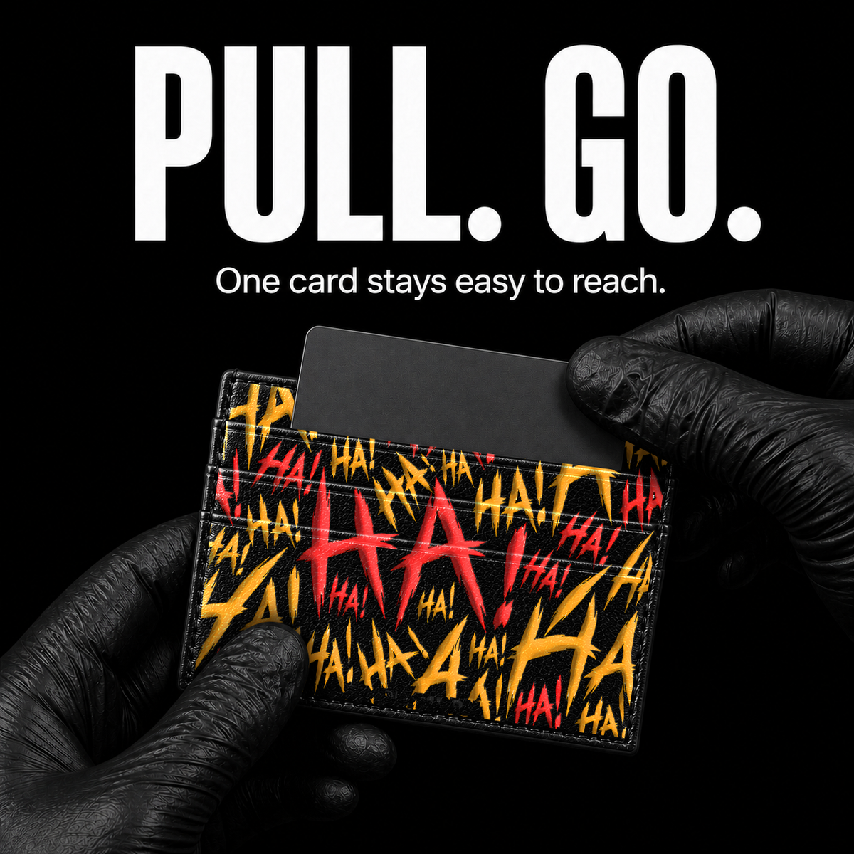 JOKESTER VERMILLON Card Wallet - card access