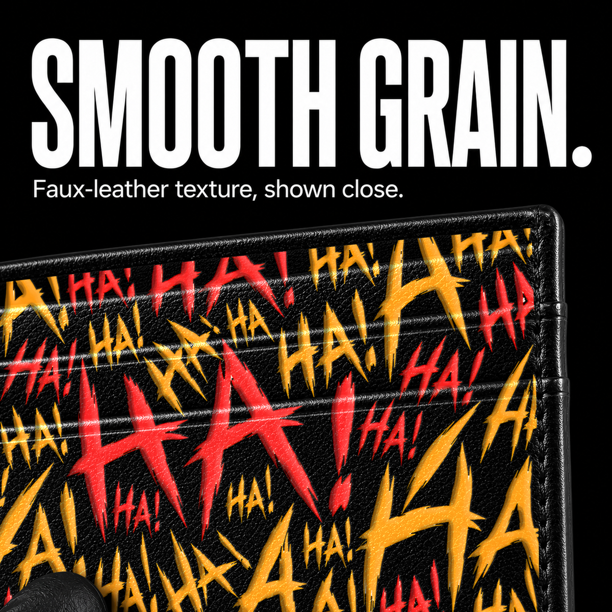 JOKESTER VERMILLON Card Wallet - surface detail