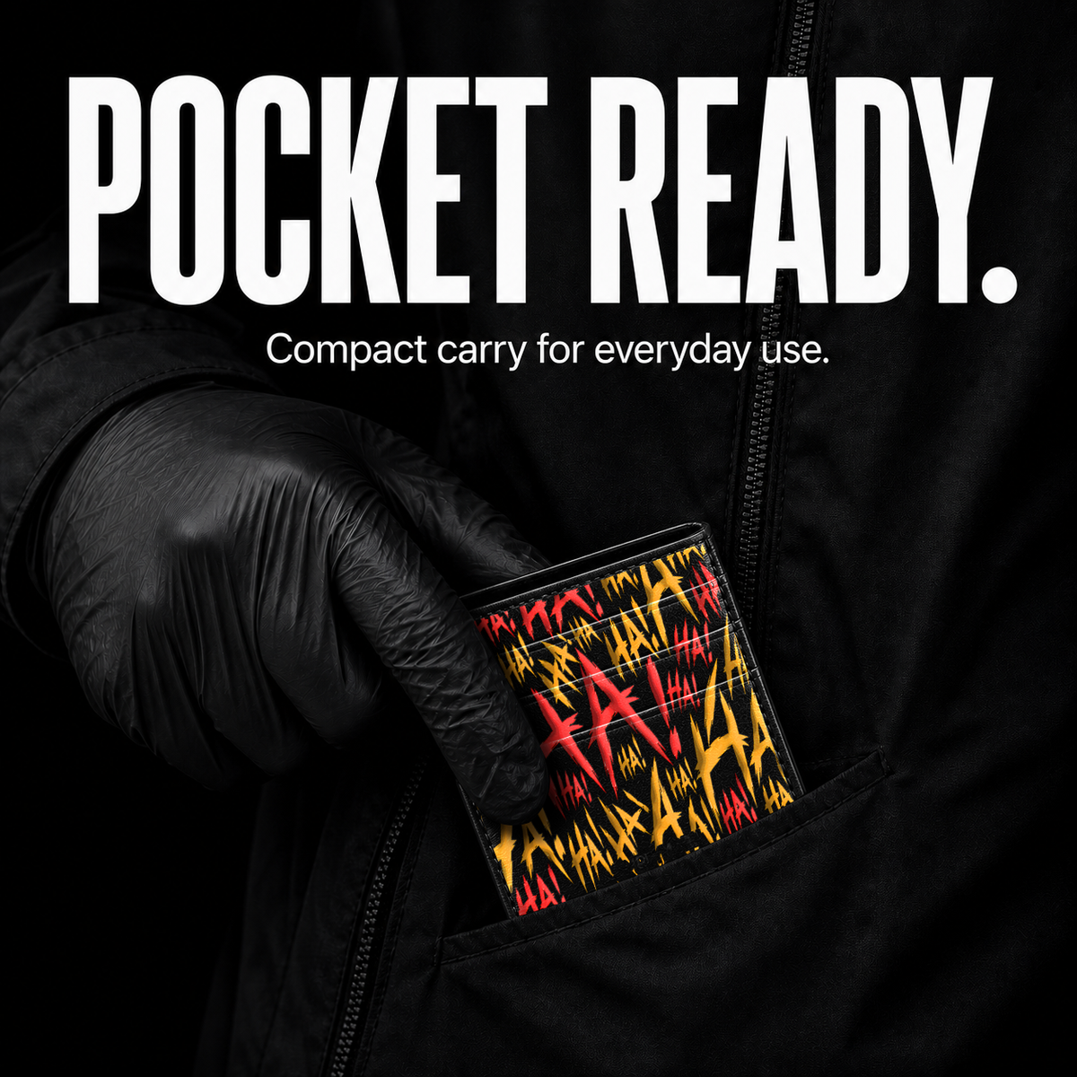 JOKESTER VERMILLON Card Wallet - pocket carry