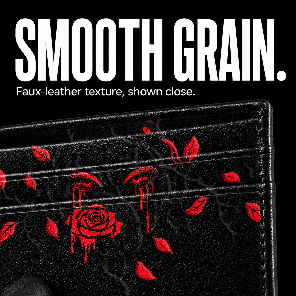 VIPER GAZE Card Wallet - surface detail