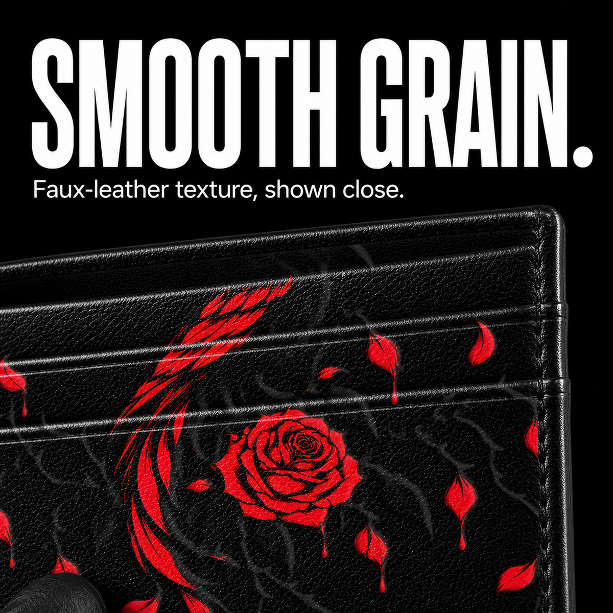 RAVENHEART Card Wallet - surface detail