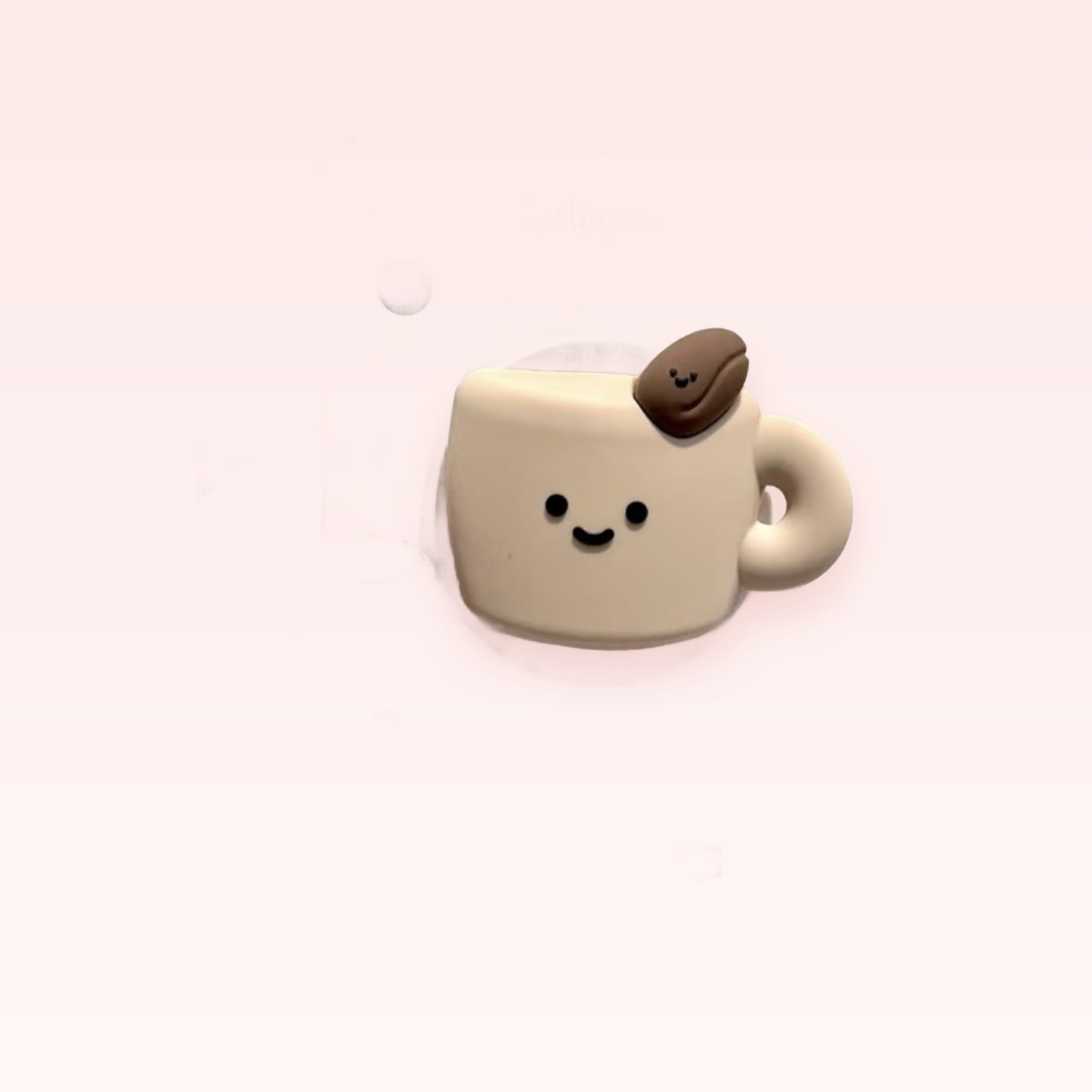 Cute Coffee Cup Phone Grip | Kawaii Pop Socket Stand with Coffee Bean