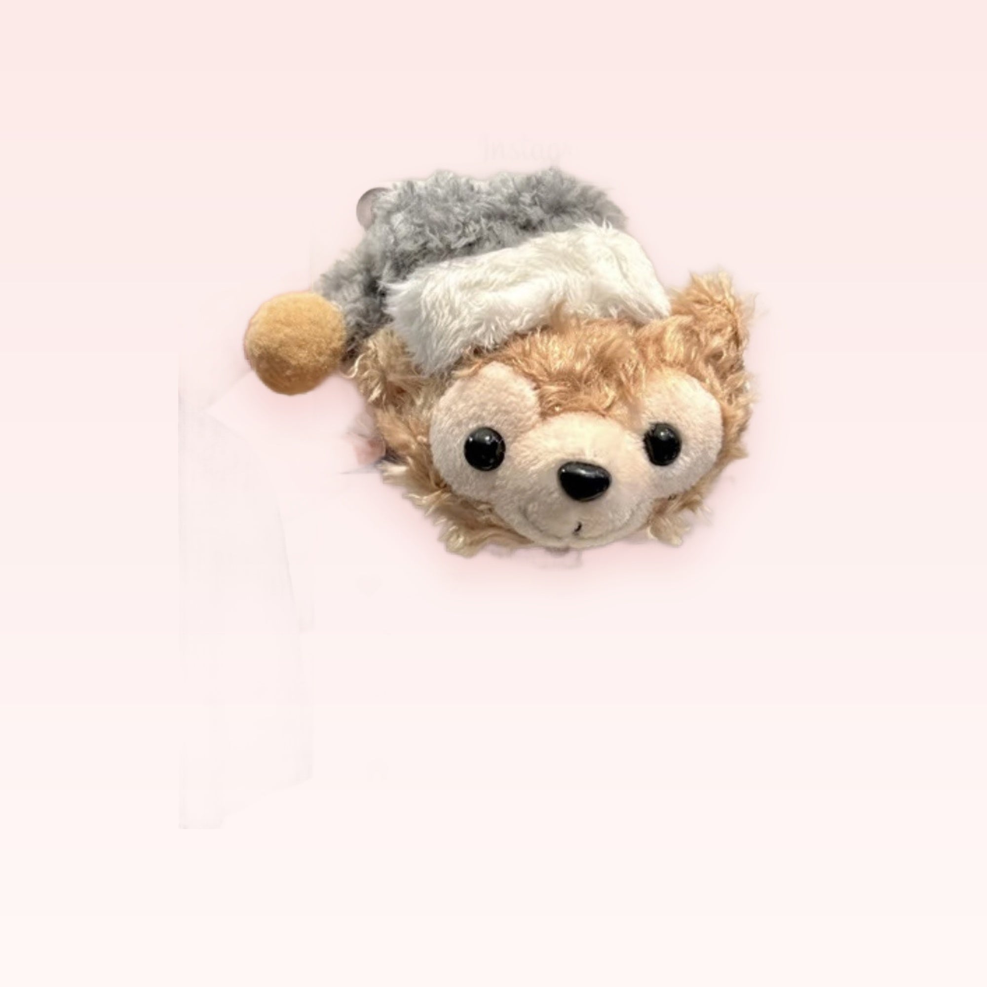 Kawaii Duffy Bear Instagram Phone Grip | Cute Fluffy Pop Socket Stand